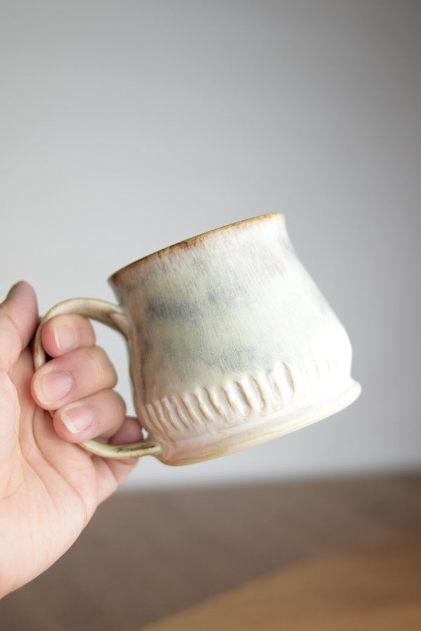 Light Gray Ceramic Coffee Mug