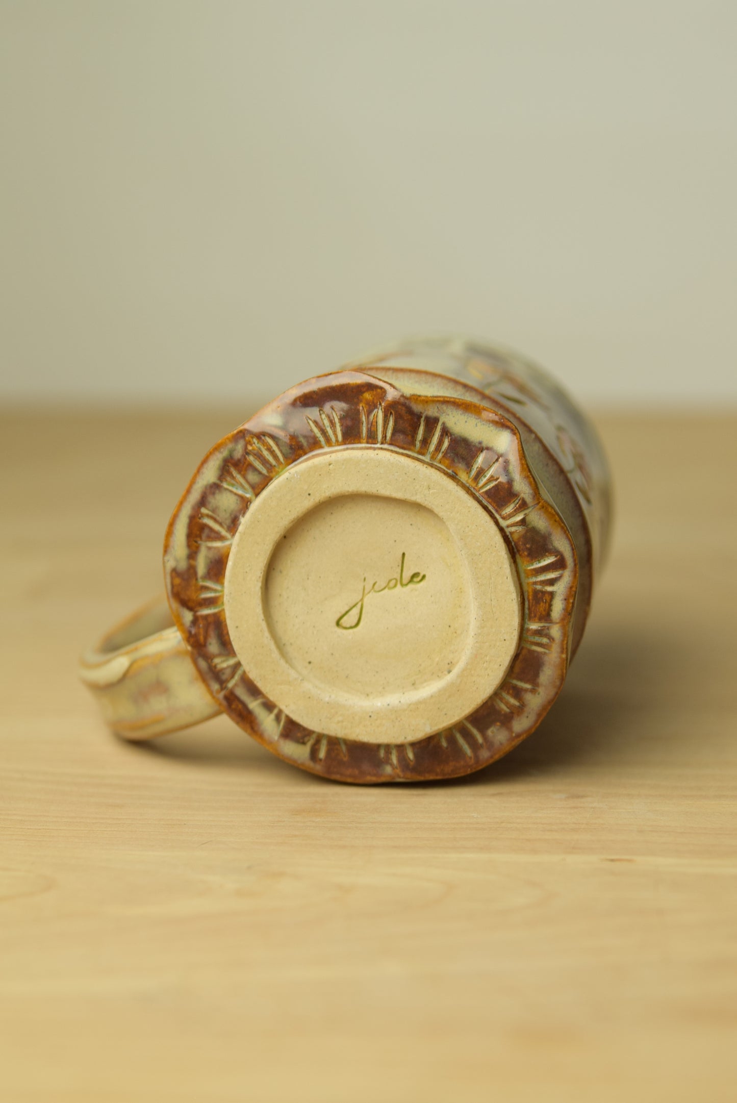 Wheel Thrown Pottery - Cozy Cottage Floral Mug