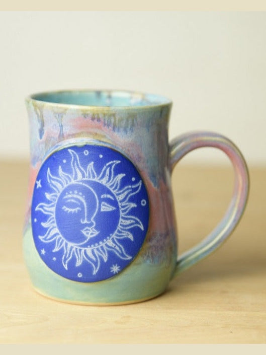 Happy Sun Rainbow Mug - Left Handed